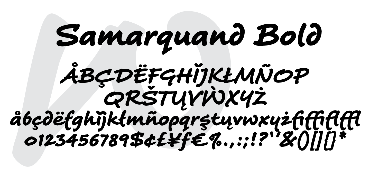 Samarquand Light Font preview